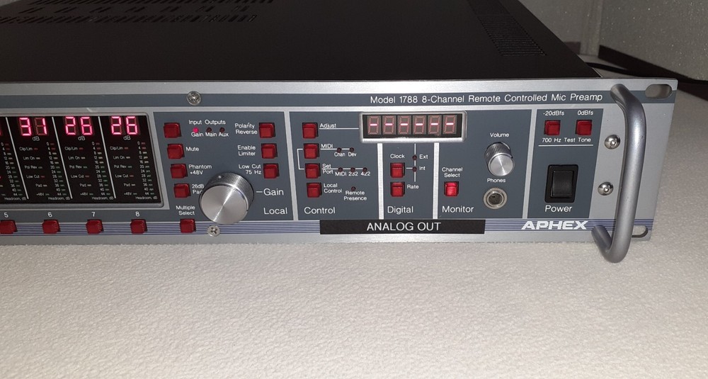 Aphex Model 1788 8-Channel Remote Controlled Microphone Preamplifier