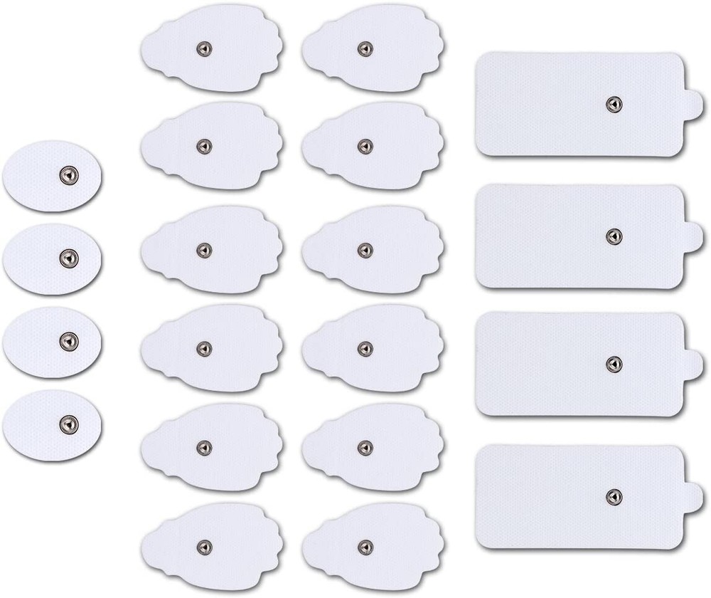 40PCS Snap On Replacement Pads For Pulse Massager & Electrode Tens Unit US