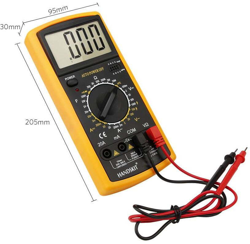 Belva BAMMD3 Nine Function Digital Multimeter with 18 Gauge Test Lead