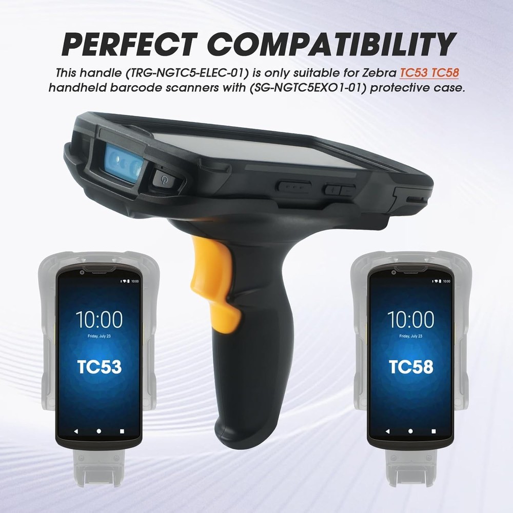 Trigger Handle With Protective Case for Zebra TC53 TC58 TRG-NGTC5-ELEC-01