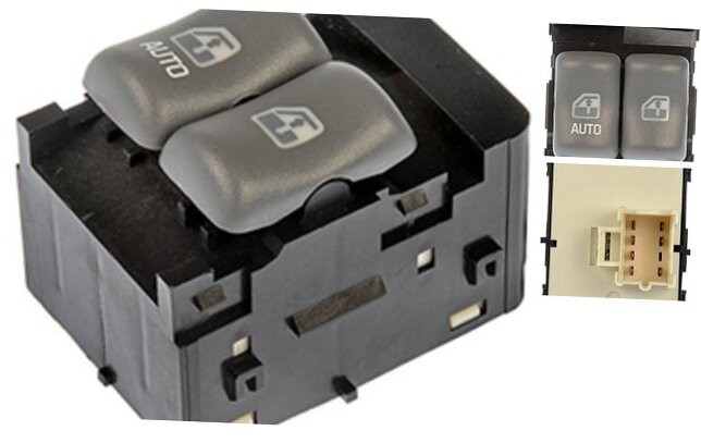 Replacement Console Power Window Switch 2 Button for 94-05 Pontiac Sunfire