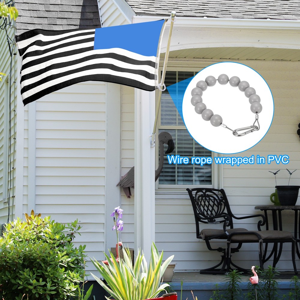 Flagpole Retainer Ring Flag Pole Accessories for Indoor Gray