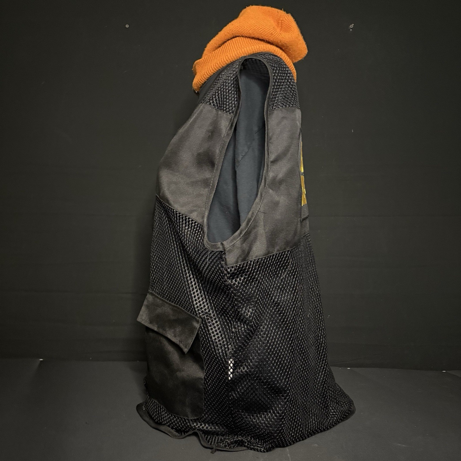 Authentic Police Chaplain Vest Black Mesh With Pockets RARE