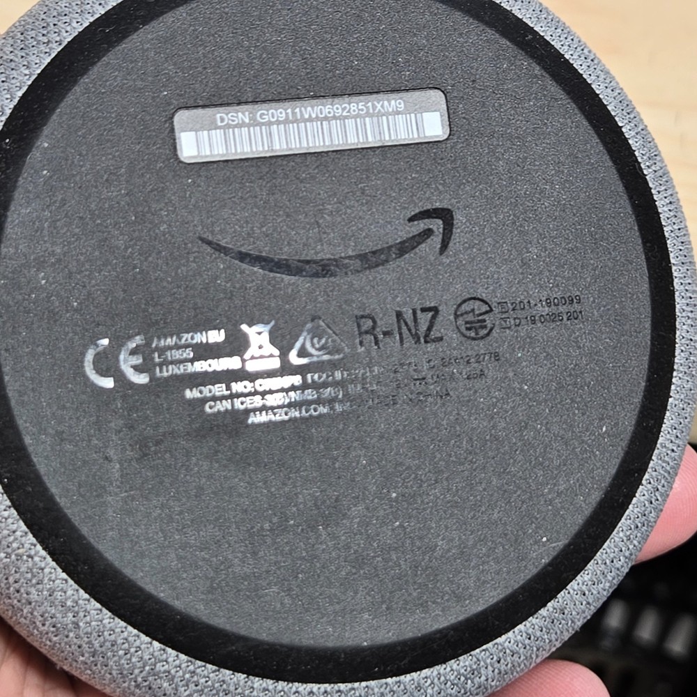 Amazon Echo Dot 3rd Gen C78MP8 W/ Power Adapter Tested Working