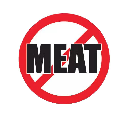 NO Meat Sticker Decal