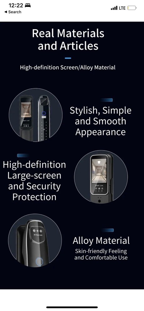 Multi Function Face Recognition Lock, Facial Recognition Security Door Lock