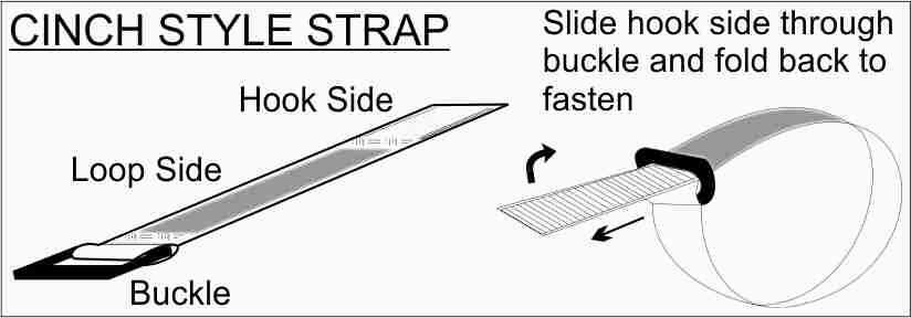 REGRIP 12" Cinch Style Reusable Cable Straps - 6 Pack