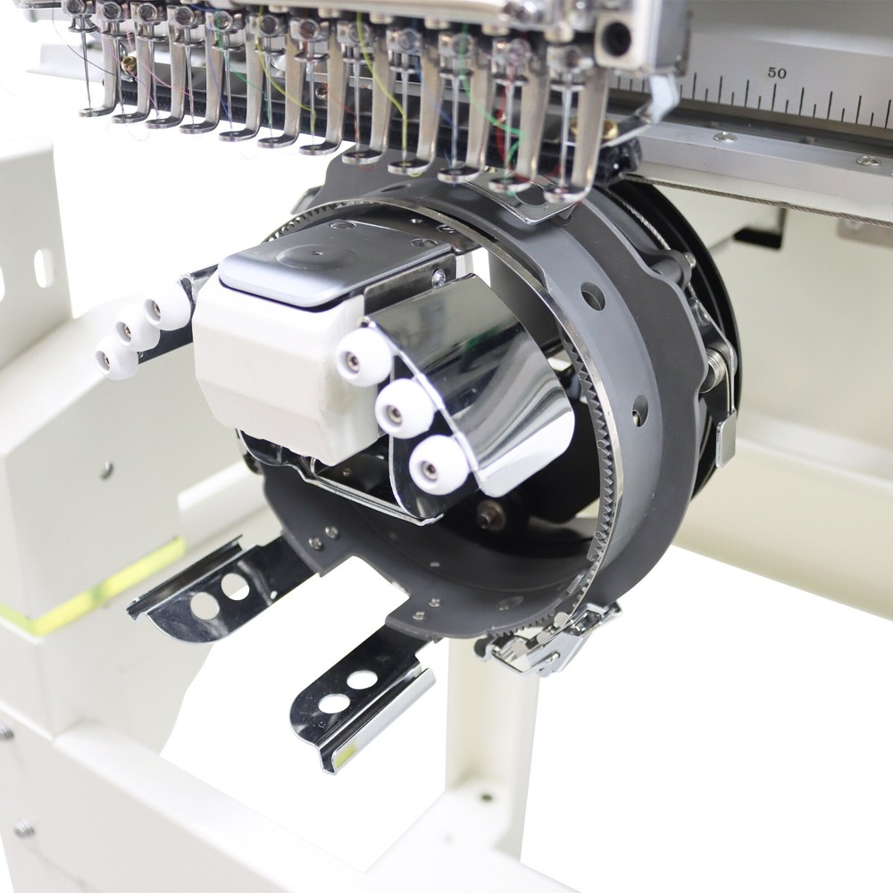 12Needle Embroidery Machine Single Head8.26x17.7" Embroidery Area LCD Controller