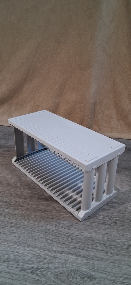 Vtg. 1990s FELLOWES 22 CD Compact Disc Storage Rack -Desktop/Stackable