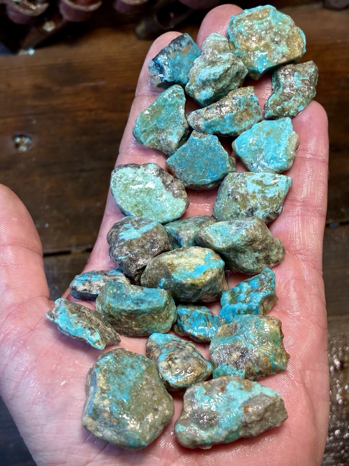 Ribbon & Skin Rock & Kaolin Blues! Ithaca Peak Turquoise! ONLY 5 left! Now $175!