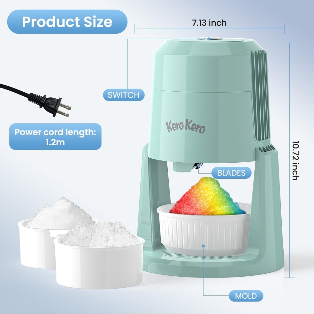 Professional Shaved Ice Machine: RX03 Electric Snow Cone Maker & ICEE Machine...