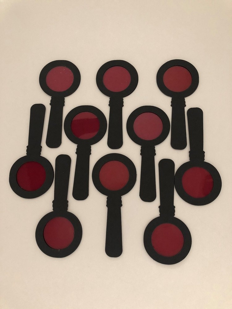 HIDDEN MESSAGE DECODER / SECRET DECODER / RUBY DECODER / RED REVEAL DECODER