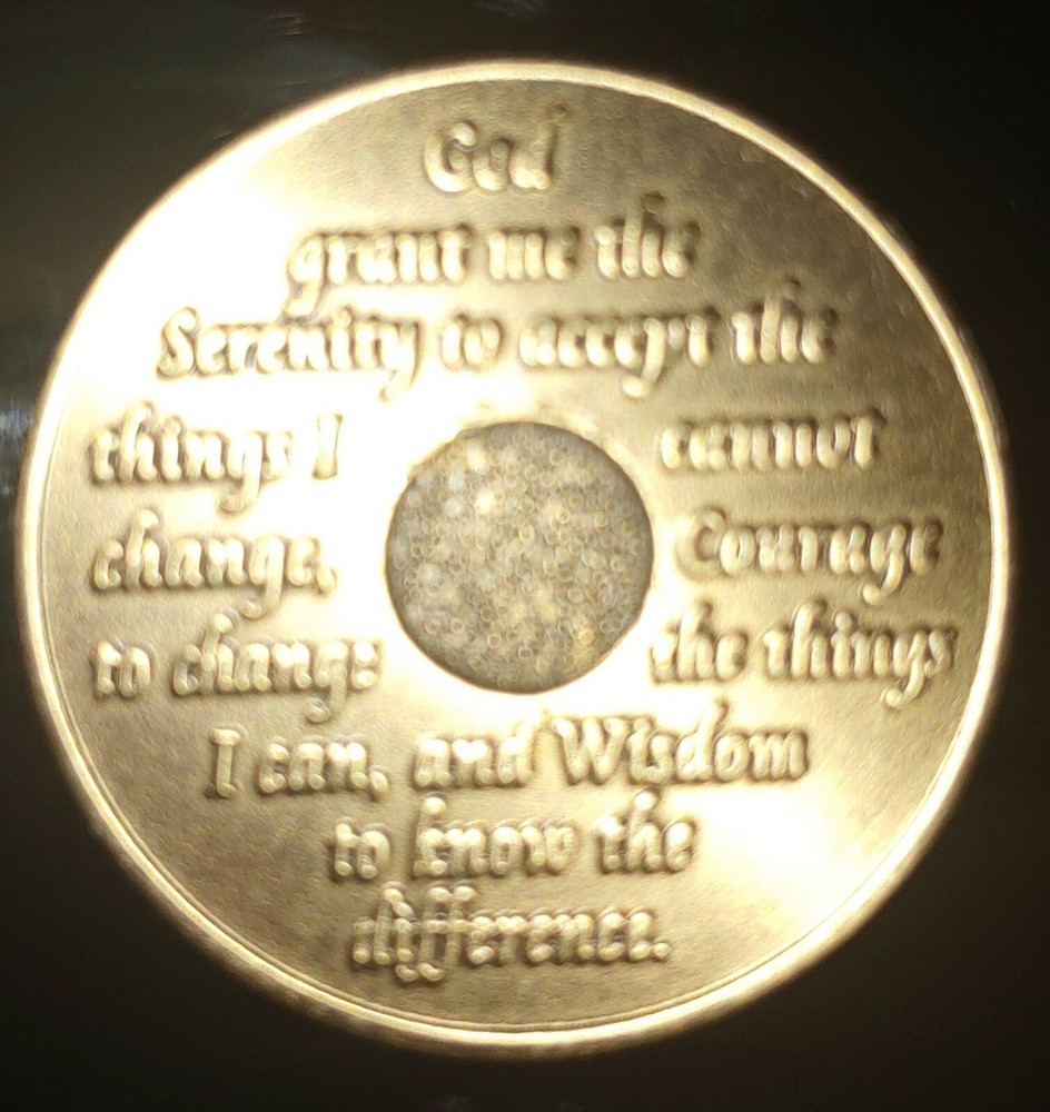 Alcoholics Anonymous AA 51 Year Bronze Medallion Coin Chip Token Sobriety Sober