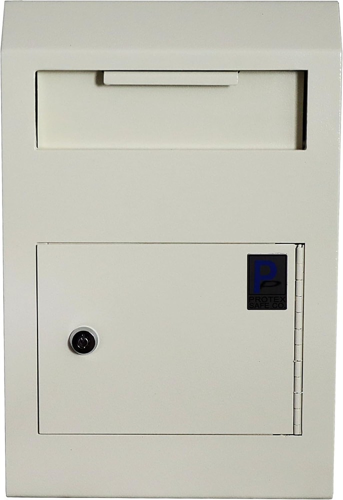 Protex Wall-Mount Drop Box Safe (WDS-150), Piano Hinge, Secure Suggestions, Ball