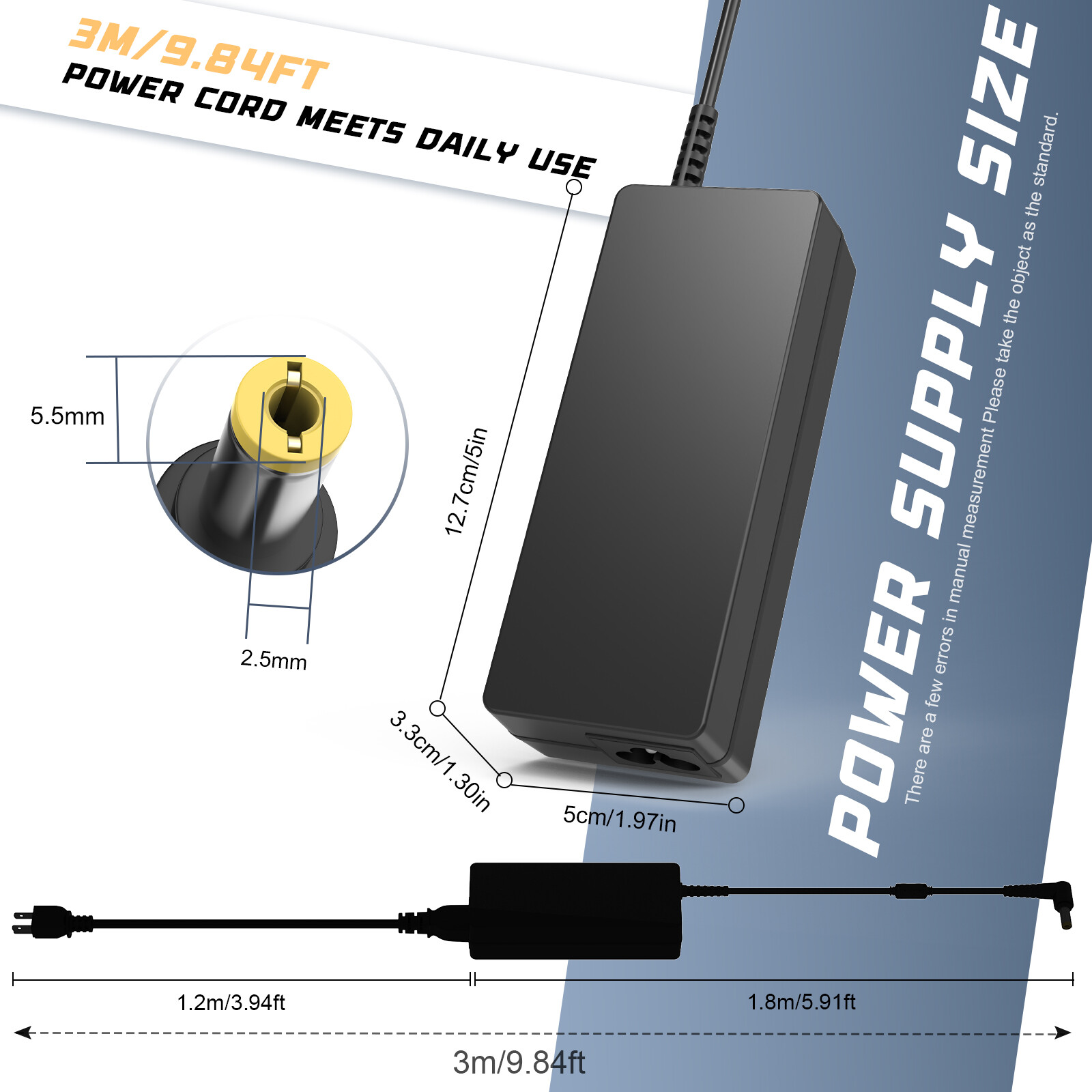 AC Adapter Charger for Panasonic Toughbook CF-19 CF-31 CF-33 CF-53 CF-54 FZ-55