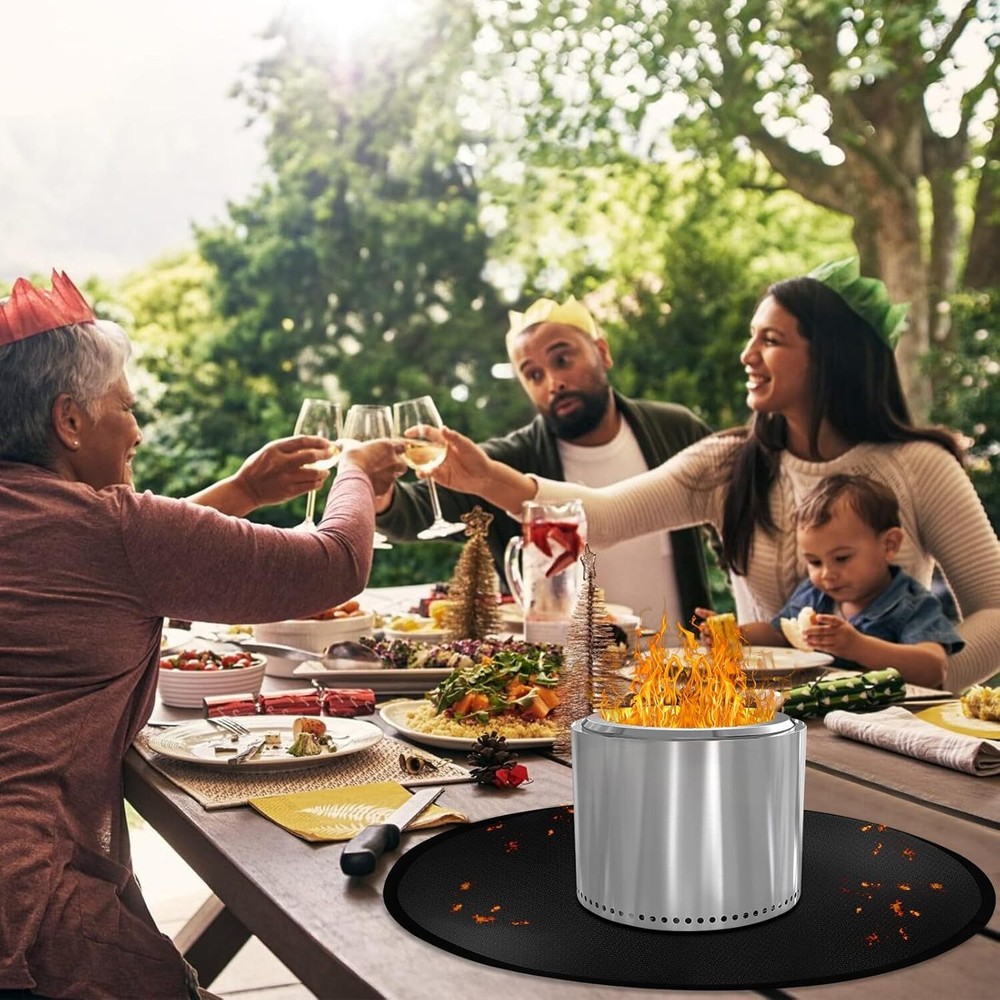 20 in Fire Pit Mat, 4 Layer Tabletop Fire Pit Mat