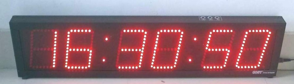 4" 6 Digit LED Stopwatch / Alarm Clock -Count UP/Countdown , LED Clock Display