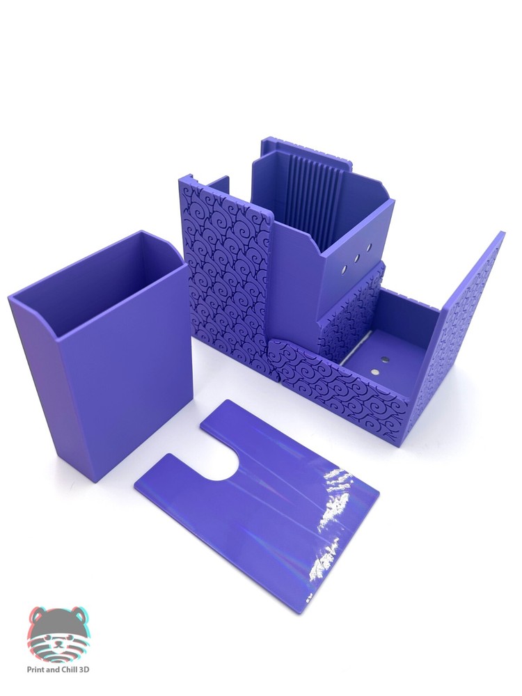 One Piece TCG Teach Blackbeard Dark Fruit Pattern Magnetic Deckbox + MINI SNAP