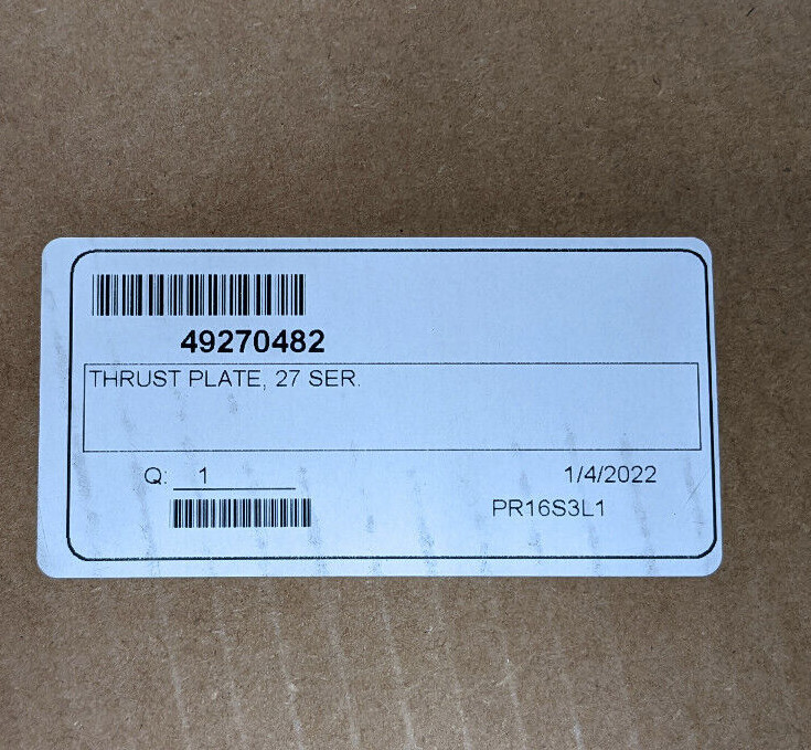 Variable Displacement Pump Thrust Plate, 27 Series 49270482