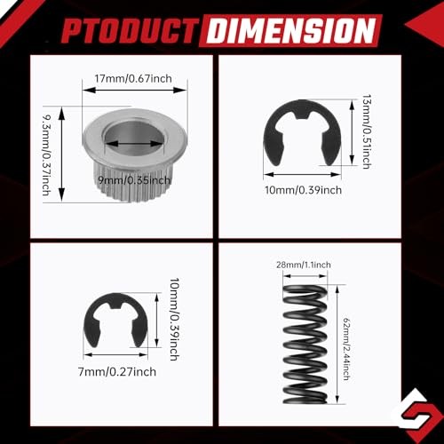 Door Hinge Pin and Bushing Repair Kit include Spring and Tool Fit for Chevy