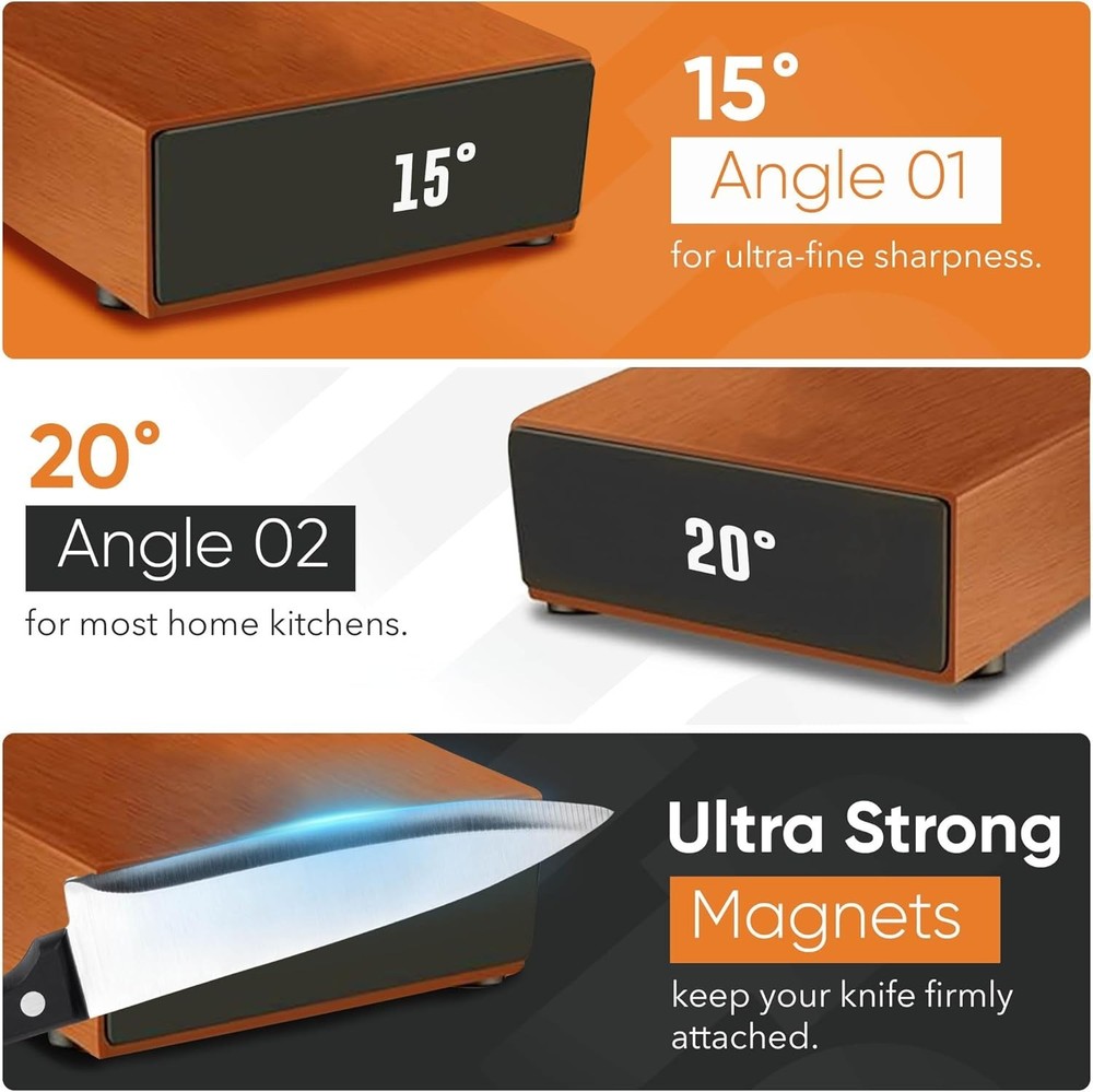 Rolling Knife Sharpener Kit, N45 Magnetic Razor-Sharp Knife Sharpening Kit