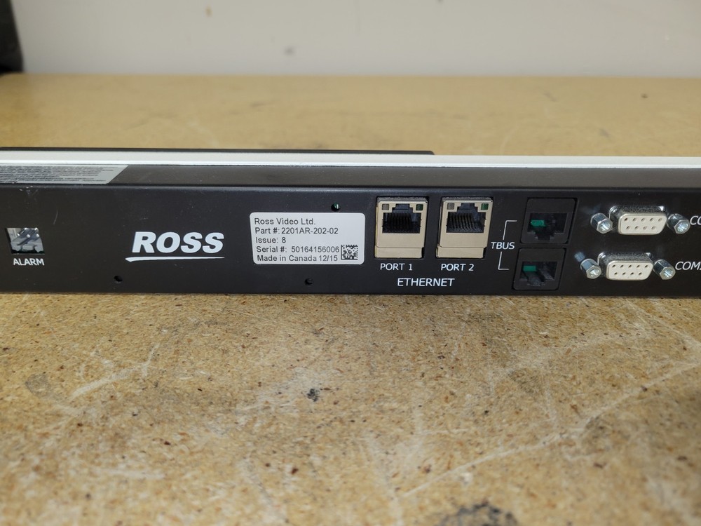 Ross Ultricore Central Controller 2201AR-202-02 no power supply