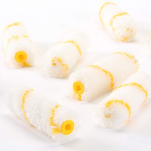 Bates- Paint Rollers, 4 inch Paint Roller 4 inch Paint Roller+10 Covers White