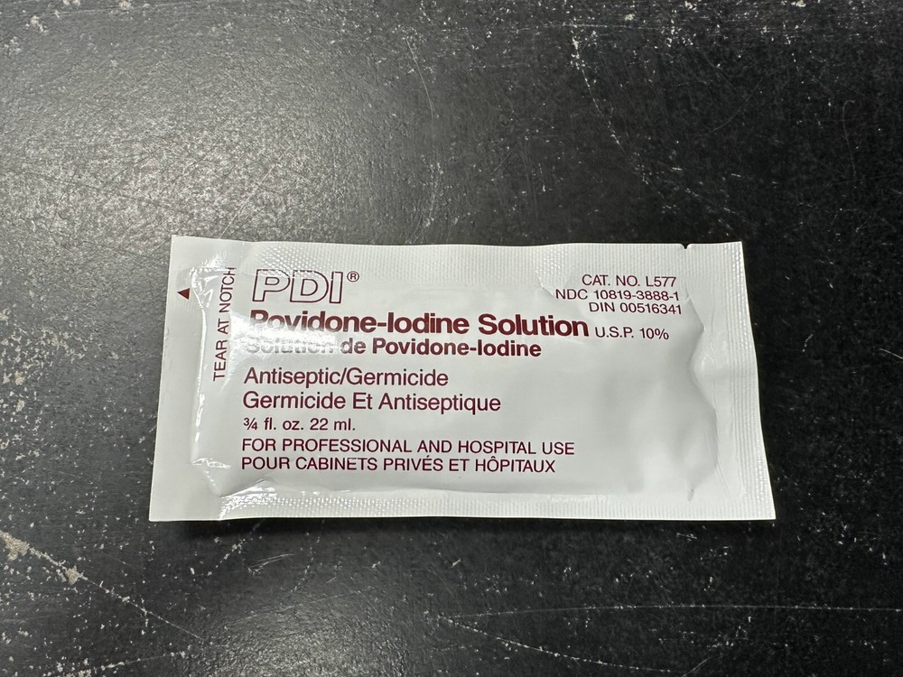 PDI Povidone Iodine Solution USP 10%, Packets