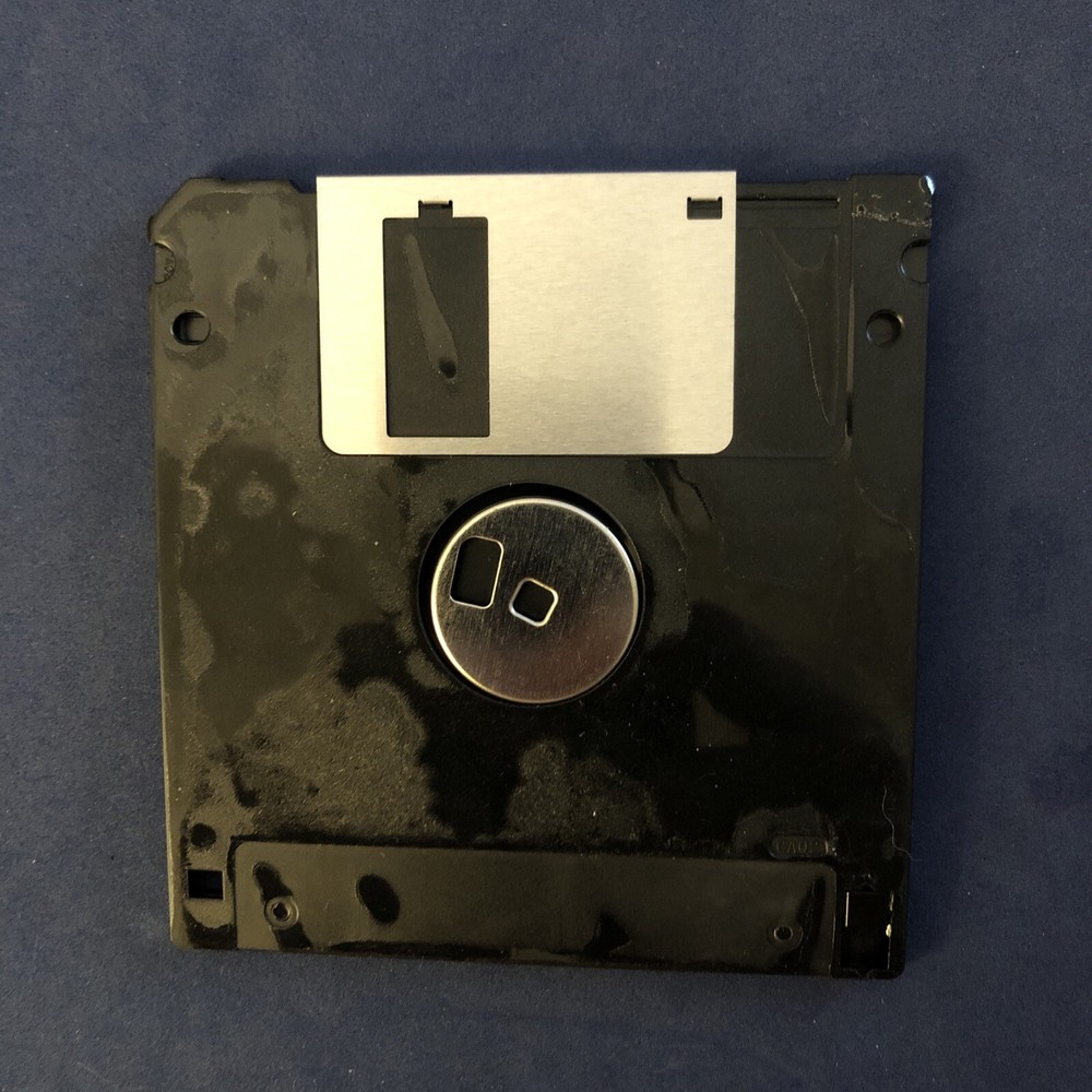 Retro Computing Black Floppy Disk - Sony - 3.5 Inch - No Label - Rare