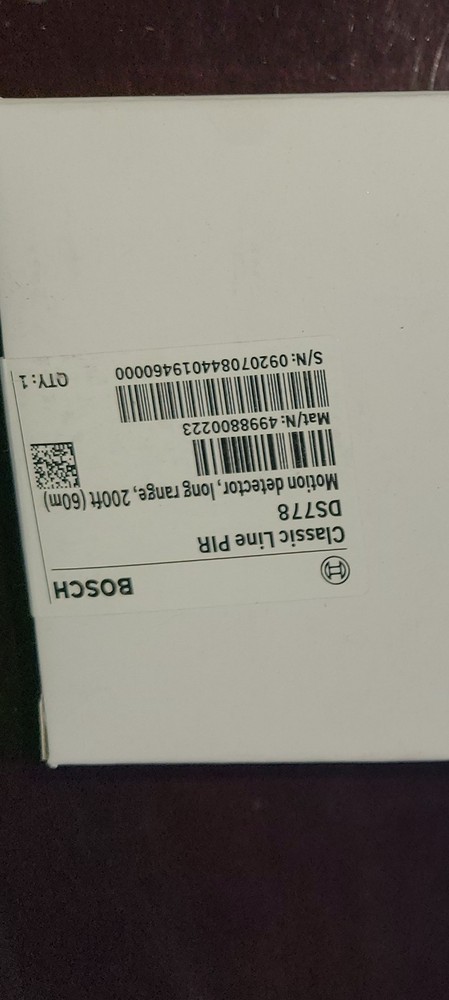 Bosch DS778 Long Range Motion Detector "NEW"