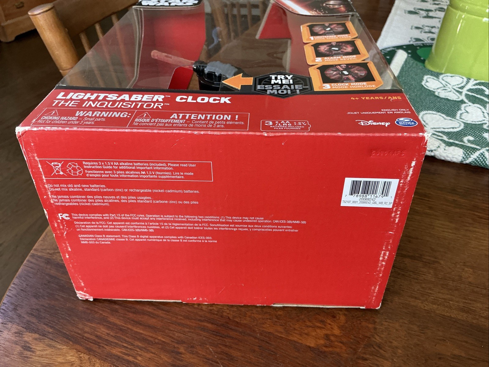 Star Wars “The Inquisitor” Lightsaber Alarm Clock - New In Box