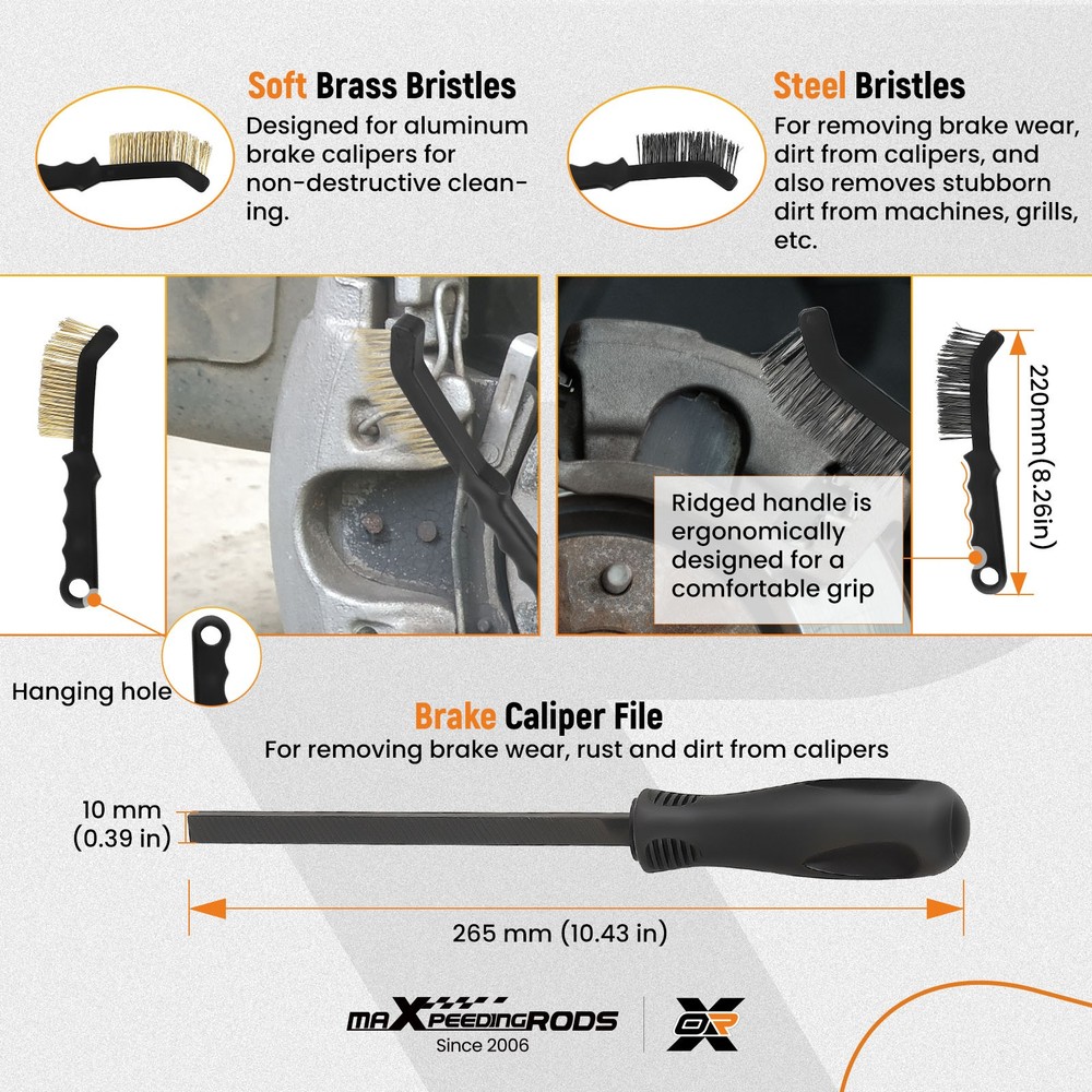 15PCS Brake Drum Tool Kit with Brake Spring Pliers/Compressor/Puller Tool