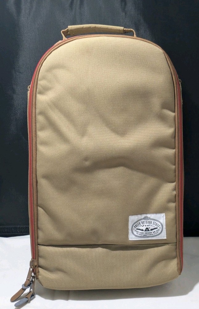 Poler Outdoor Stuff Camp Vibes Excursion Pack & Camera Insert Set In Khaki EUC