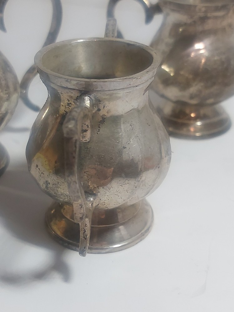 Vintage Silver Plate Miniature Tea Set