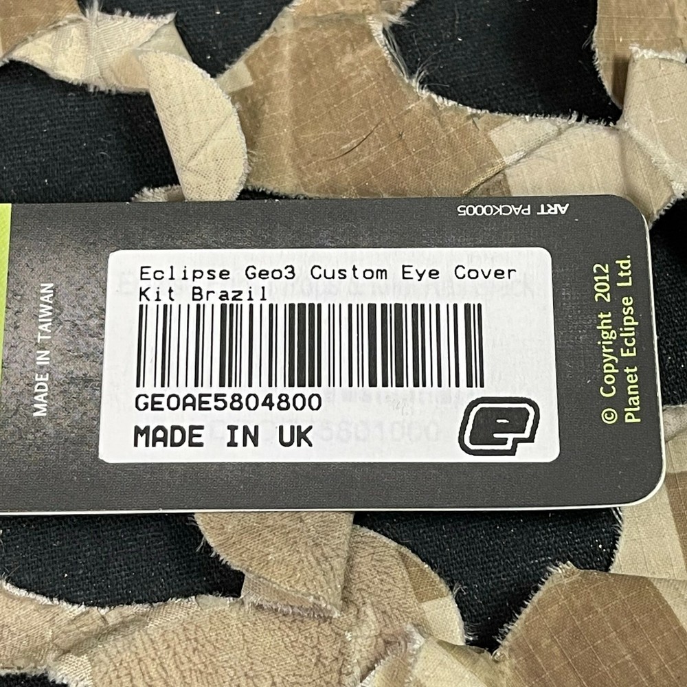 NEW Planet Eclipse Paintball Eclipse Geo 3 Custom Eye Cover Kit - Brazil