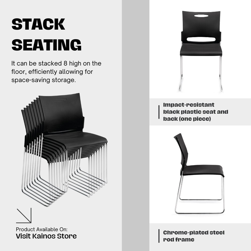 GOF 36" Modern & Durable Espresso Round Table Set w/ 2 Stackable Chairs