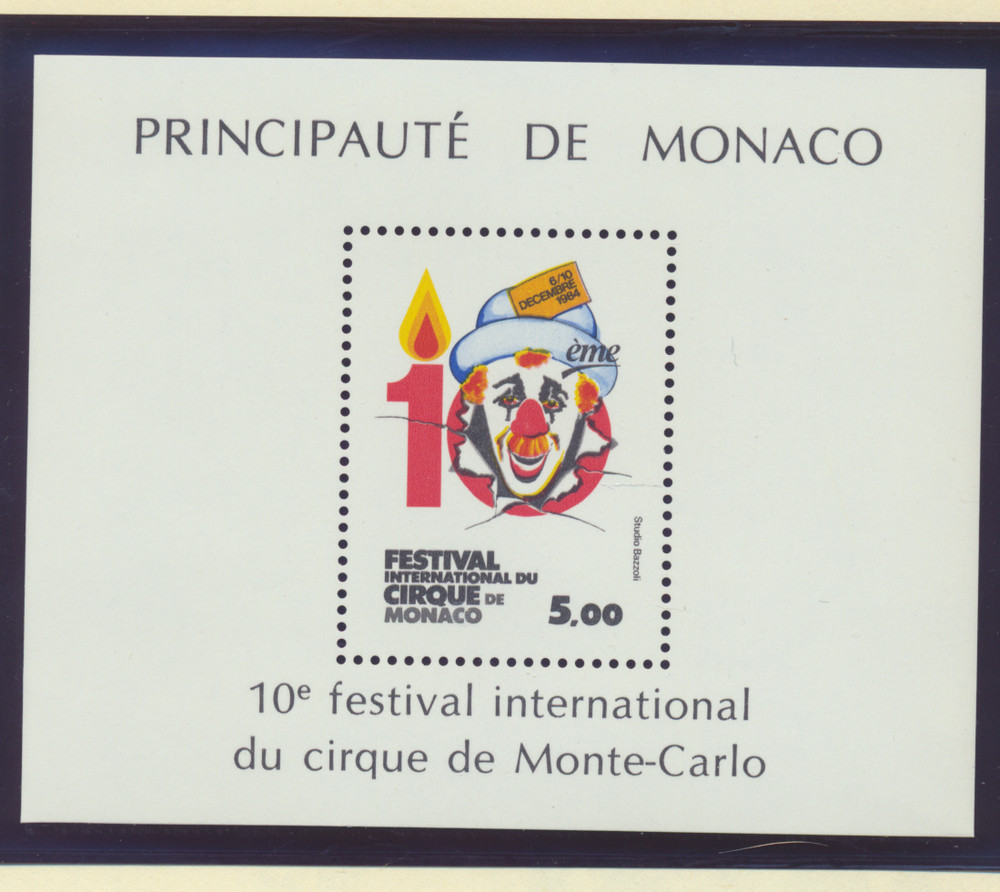Monaco Stamp Scott #1446, Mint Never Hinged, Souvenir Sheet
