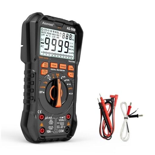 Multimeter Digital Multimeter DC AC Voltmeter and Ohm Volt Amp 9999 Counts