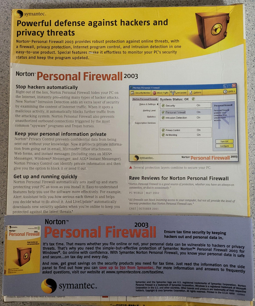 Norton Personal Firewall 2003