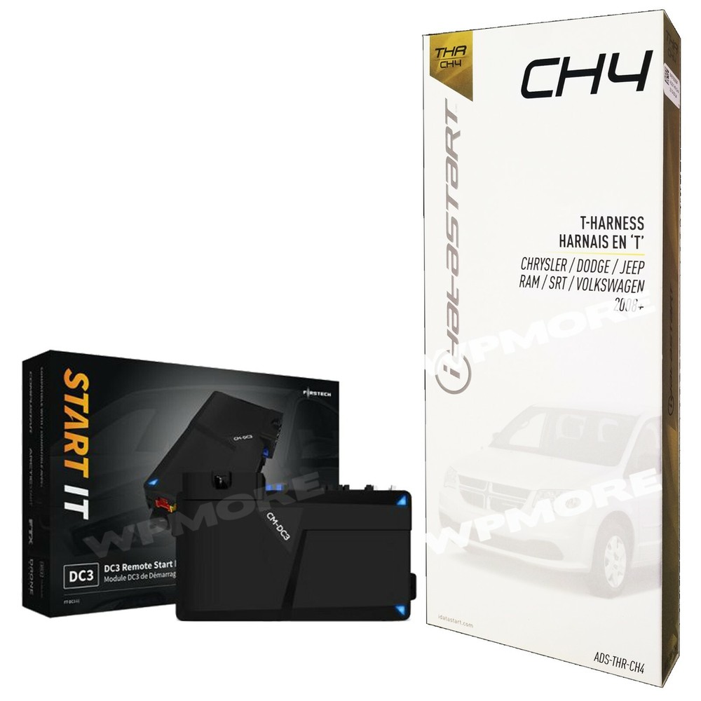 FT-DC3-LC Remote Start 3X LOCK Select Chrysler TipStart Models 2008 & UP THR-CH4