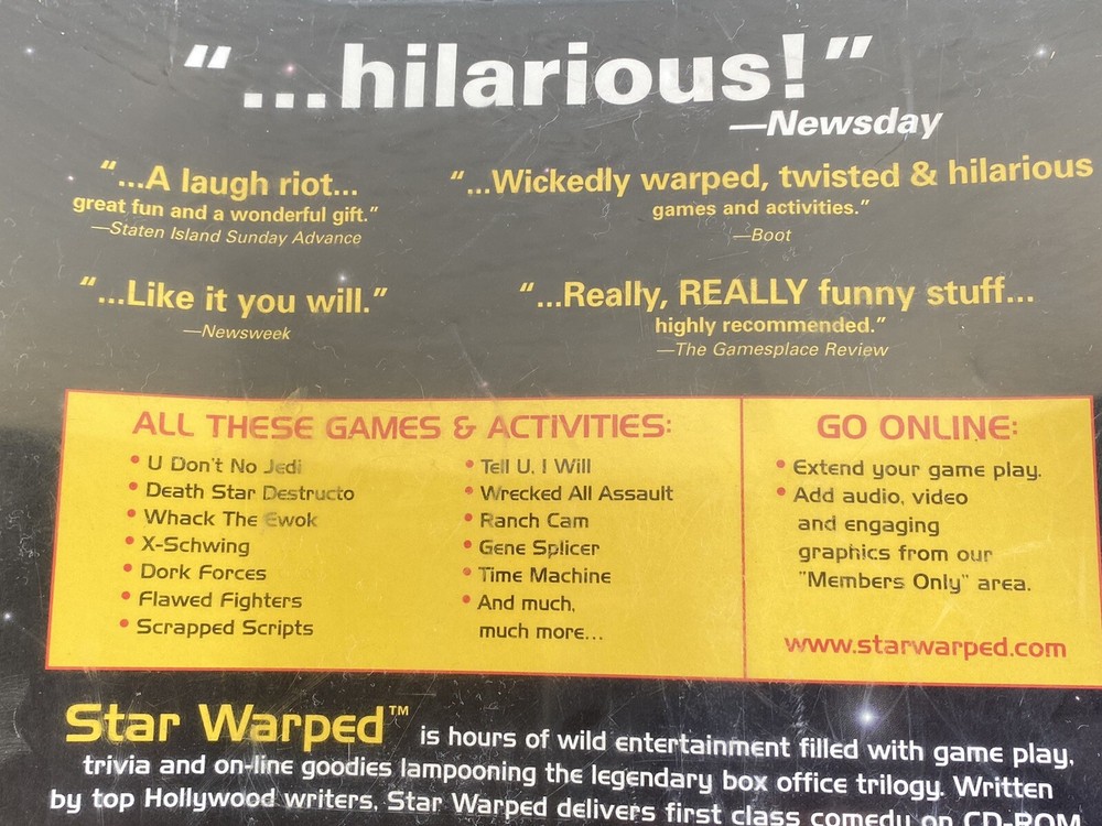 Star Warped Star Wars Parody Interactive CD-Rom Sealed PC Game