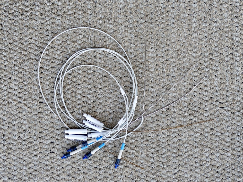 Five 5 fiber optic probes (image illumination) [endoscopic 1 m light reflection]