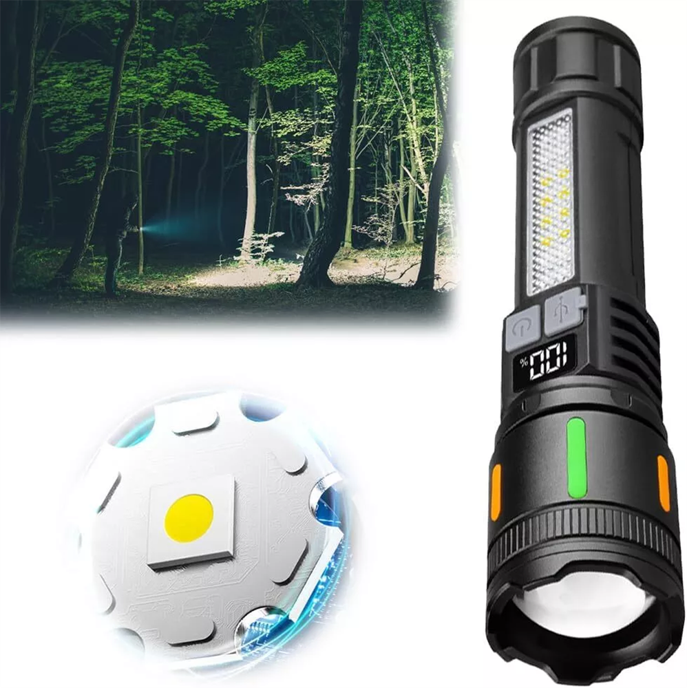 2 x 99000000 Lumens Super Bright LED Tactical Flashlight Rechargeable Work Light