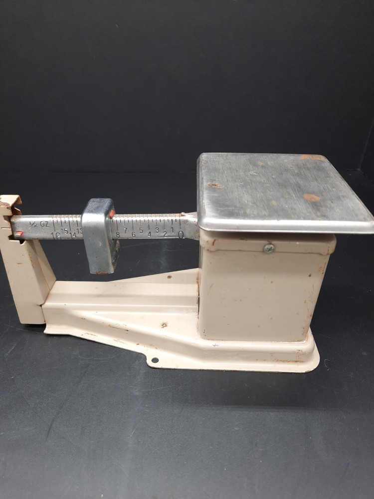 Vintage 1982 USPS Metal 16 Oz Postage Scale