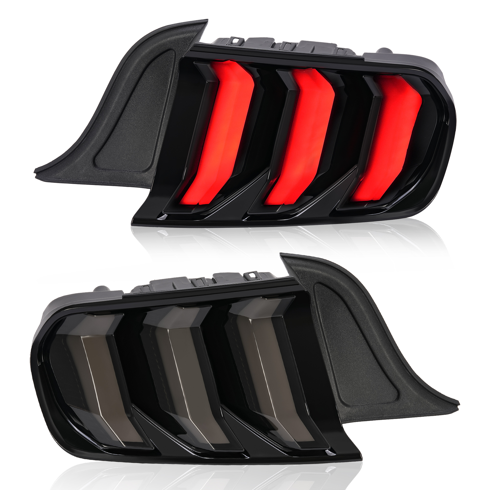 LED Tail Lights Sequential Turn Signal For Ford Mustang 2015-20 Left+Right Side