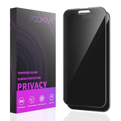 2 Pack Privacy Screen Protector for iPhone 16 Pro (2024) 6.3 inch Black Anti