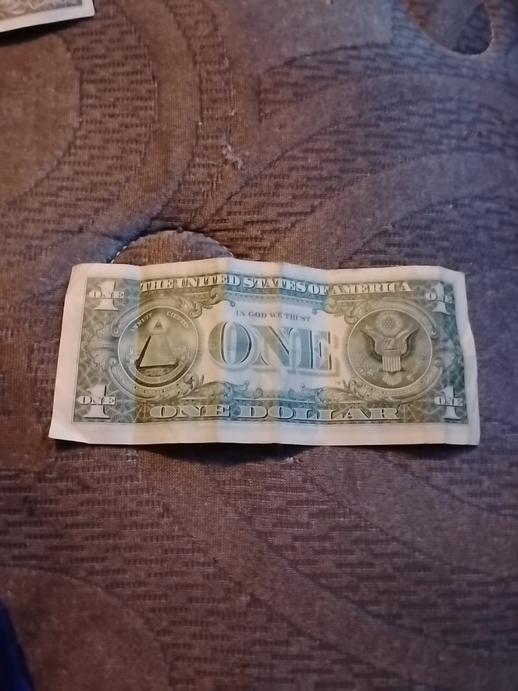2021 1 Doller Bill Error 1 Dollar Bill Misprint Error Missalinement
