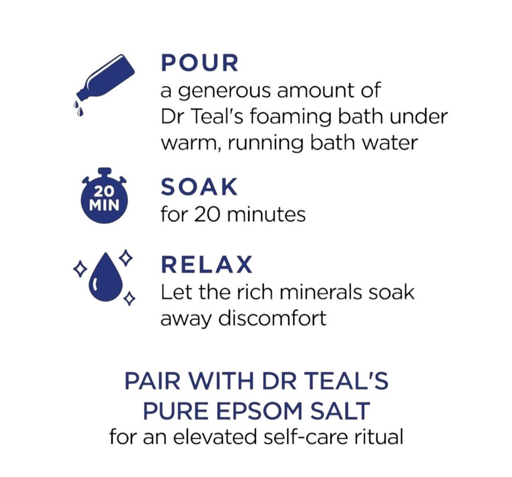 Dr. Teal's Foaming Bath With Pure Epsom Salt