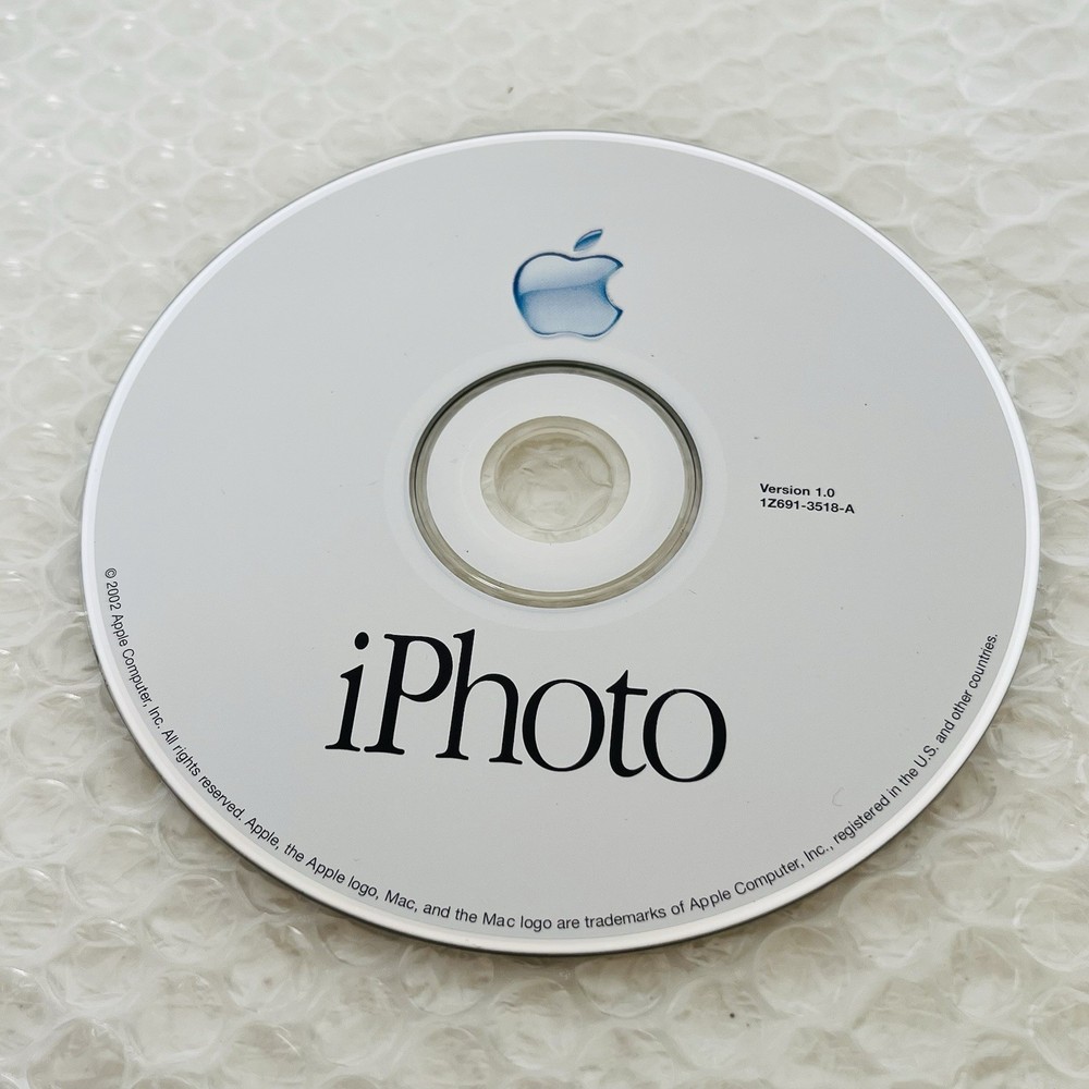 iPhoto Version 1.0 Install Disk Mac