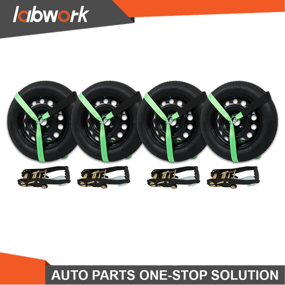 Labwork Car Tie Down with Snap Hooks Lasso Style 2 Inch x 96 Inch